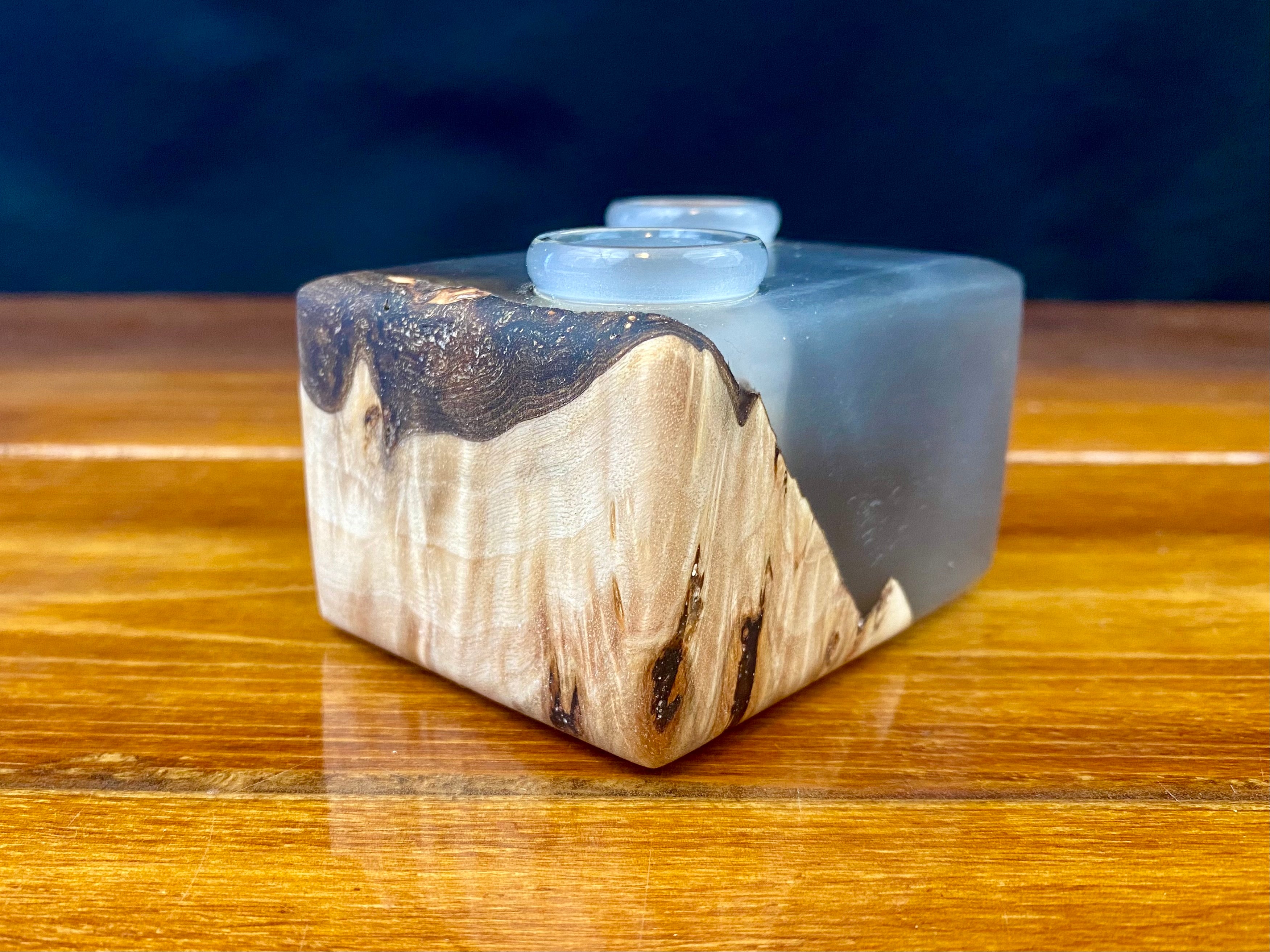 Lost Tree 2 Hole 18mm Epoxy and Wood Slide/Bowl Holder
