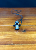 Pendentif raton laveur en verre massif Green Belt