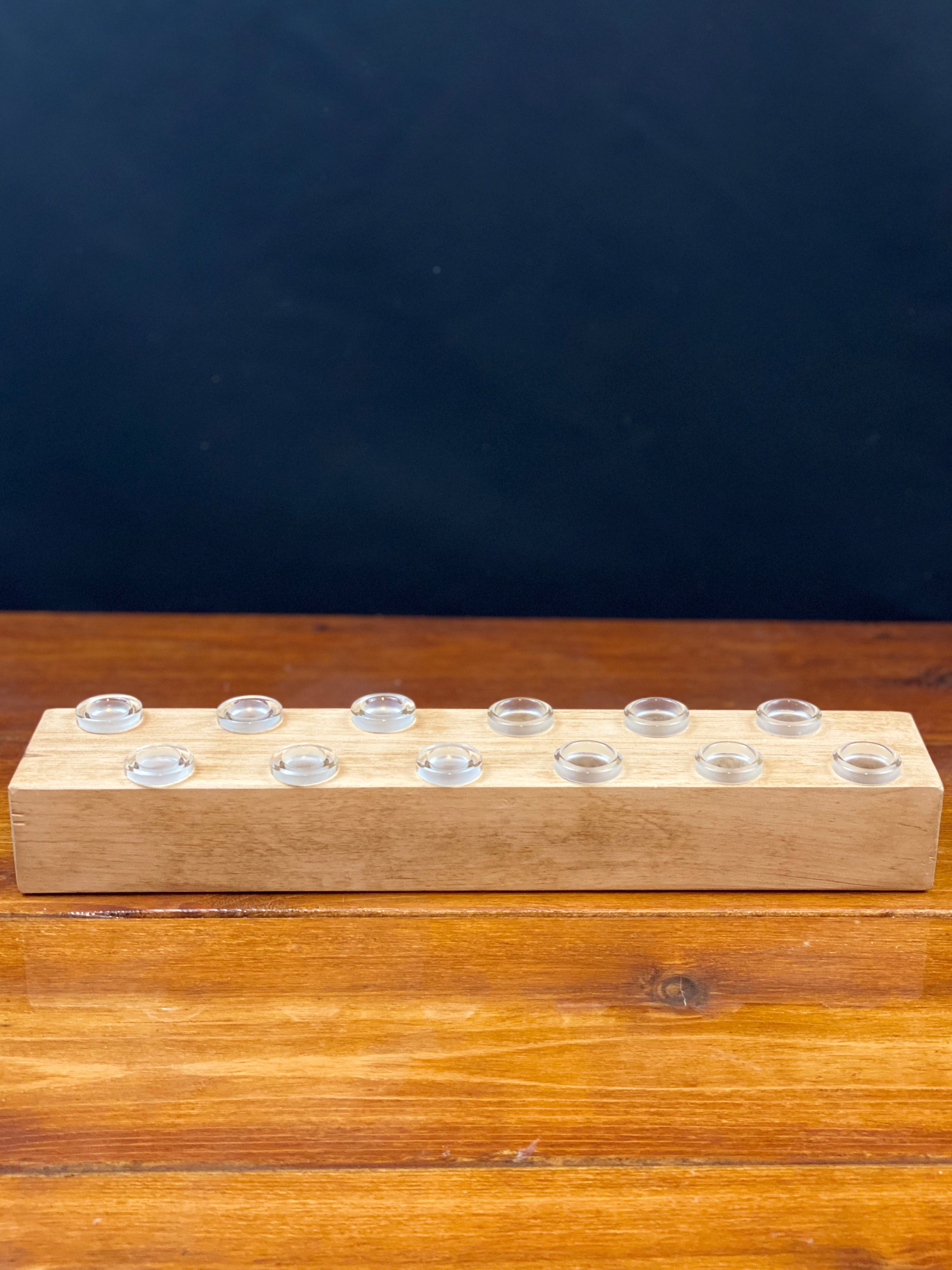 Lost Tree 12 Hole Mixed 14mm & 18mm Slide/Bowl Holder with Glass Inserts