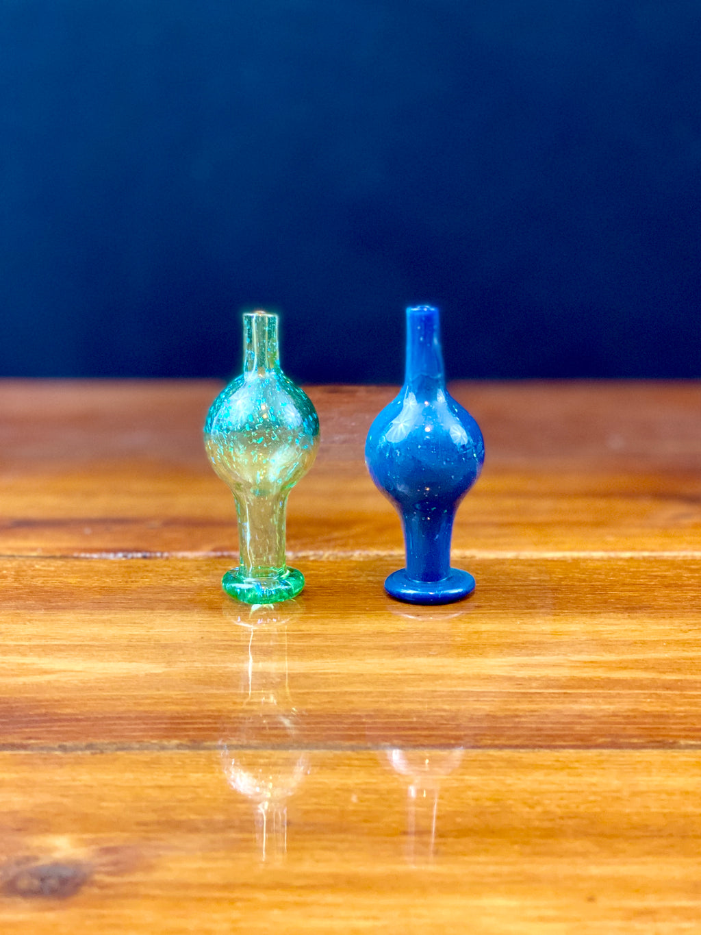 Al Gore Glass Dichro/Crushed Opal Bubble Caps