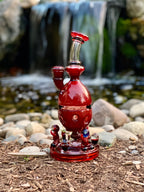 Blazed Glass 10" Fully Worked Fab Egg