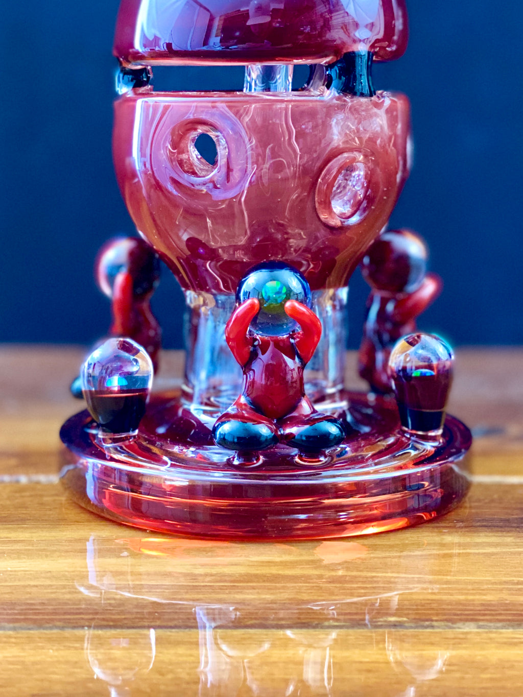 Blazed Glass 10" Fully Worked Fab Egg