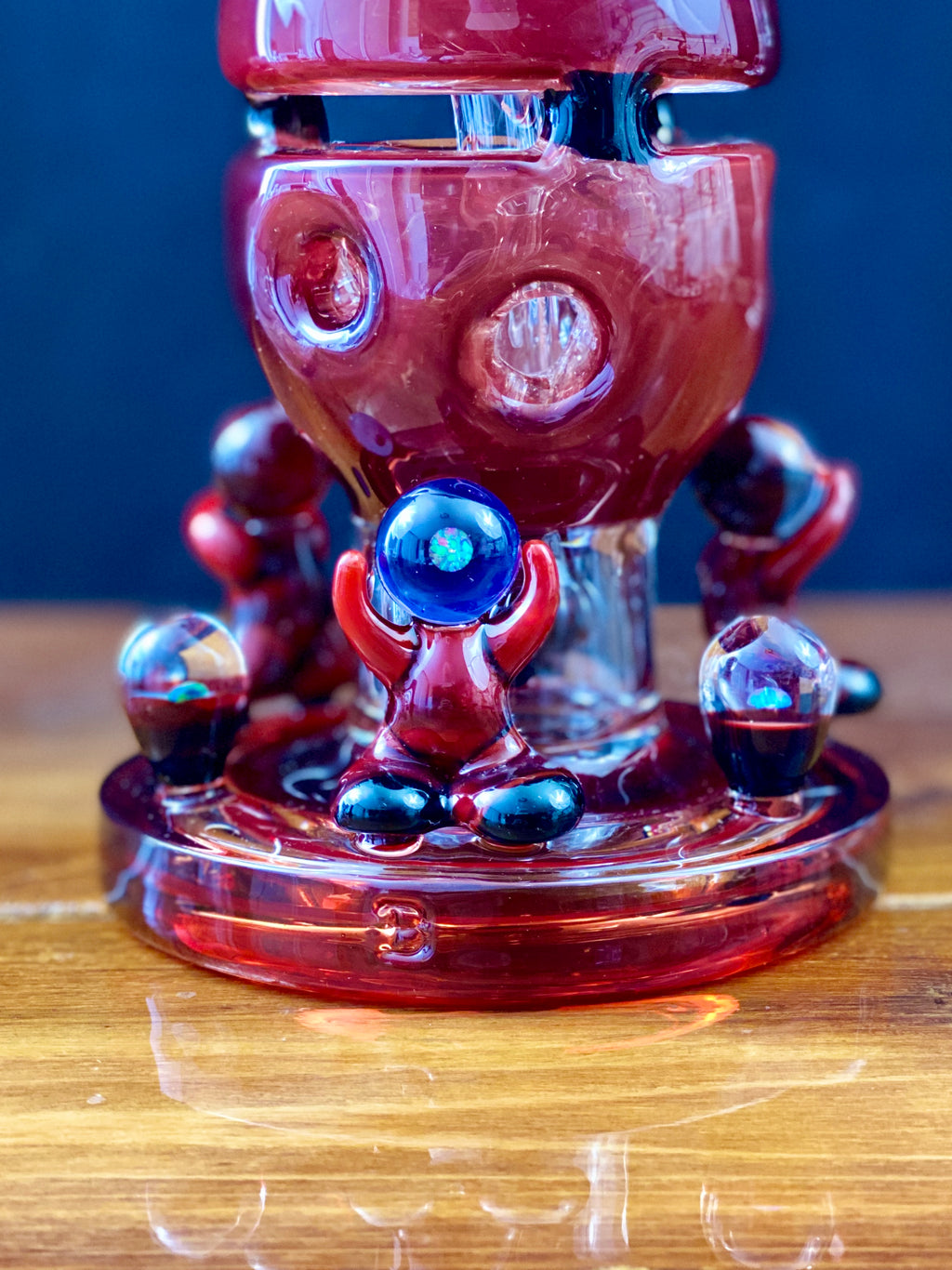 Blazed Glass 10" Fully Worked Fab Egg