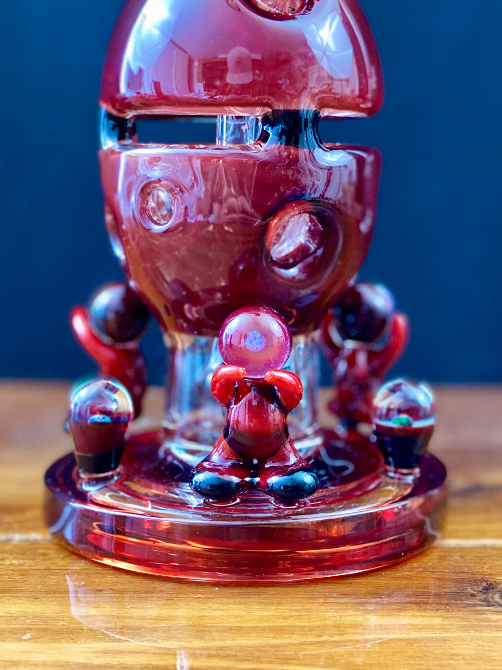 Blazed Glass 10" Fully Worked Fab Egg