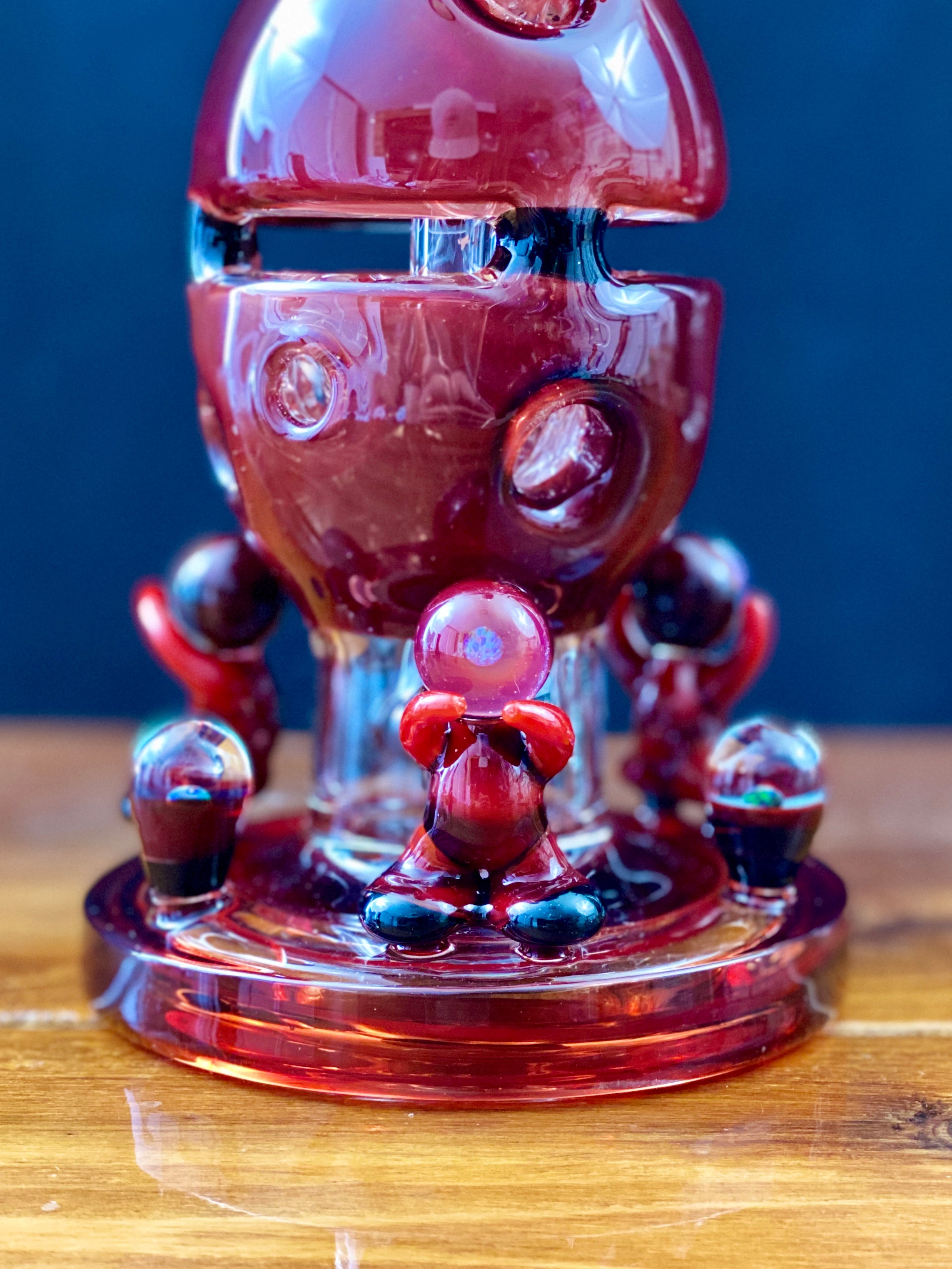 Blazed Glass 10" Fully Worked Fab Egg