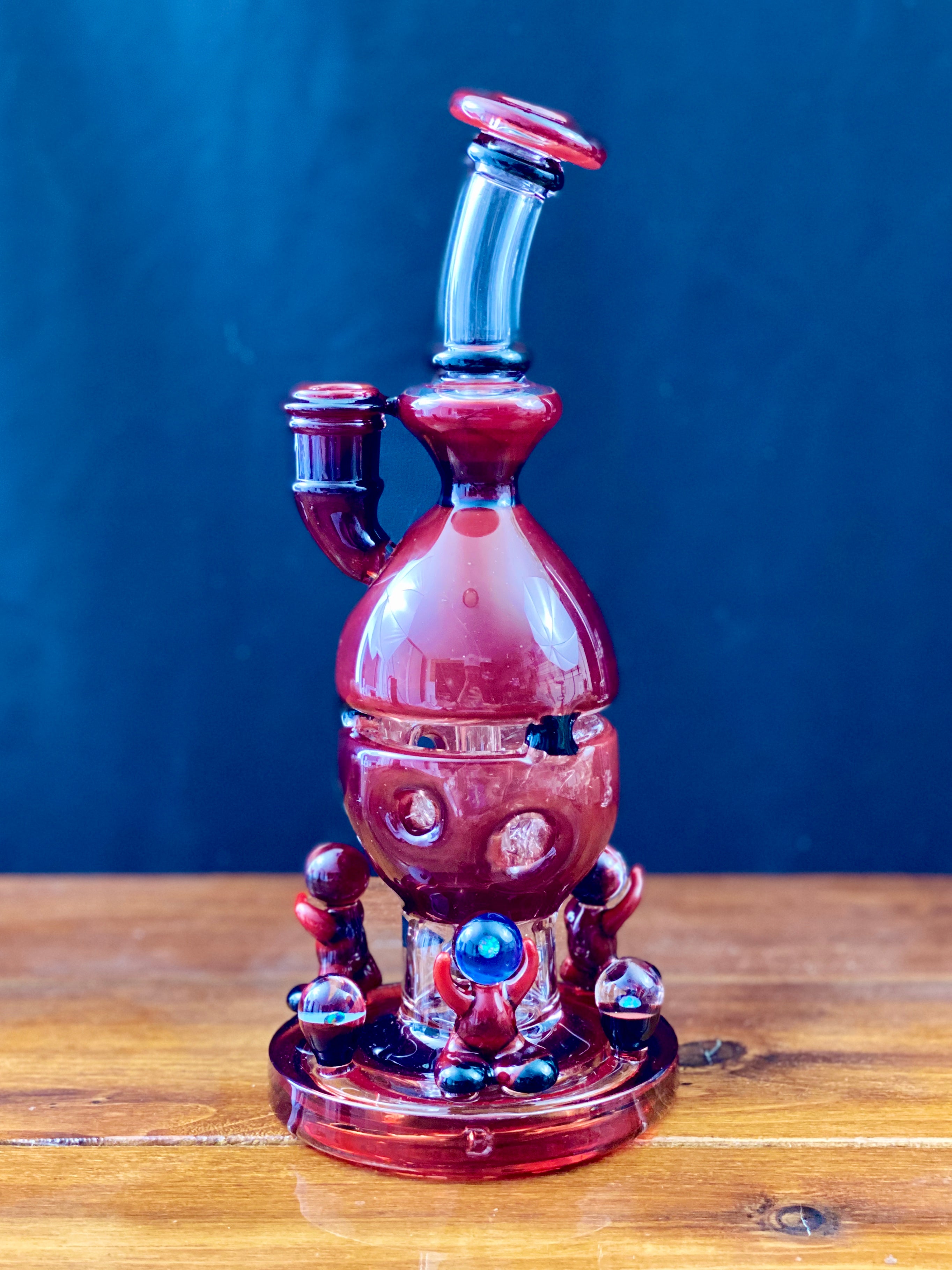 Blazed Glass 10" Fully Worked Fab Egg