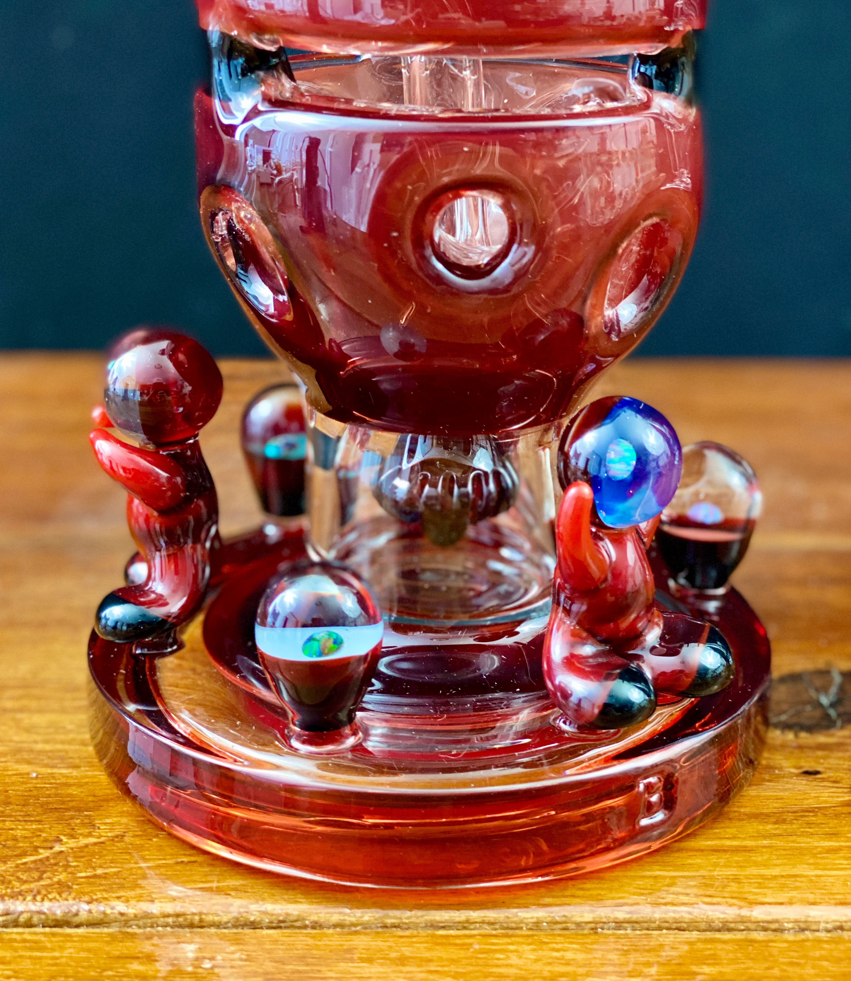 Blazed Glass 10" Fully Worked Fab Egg