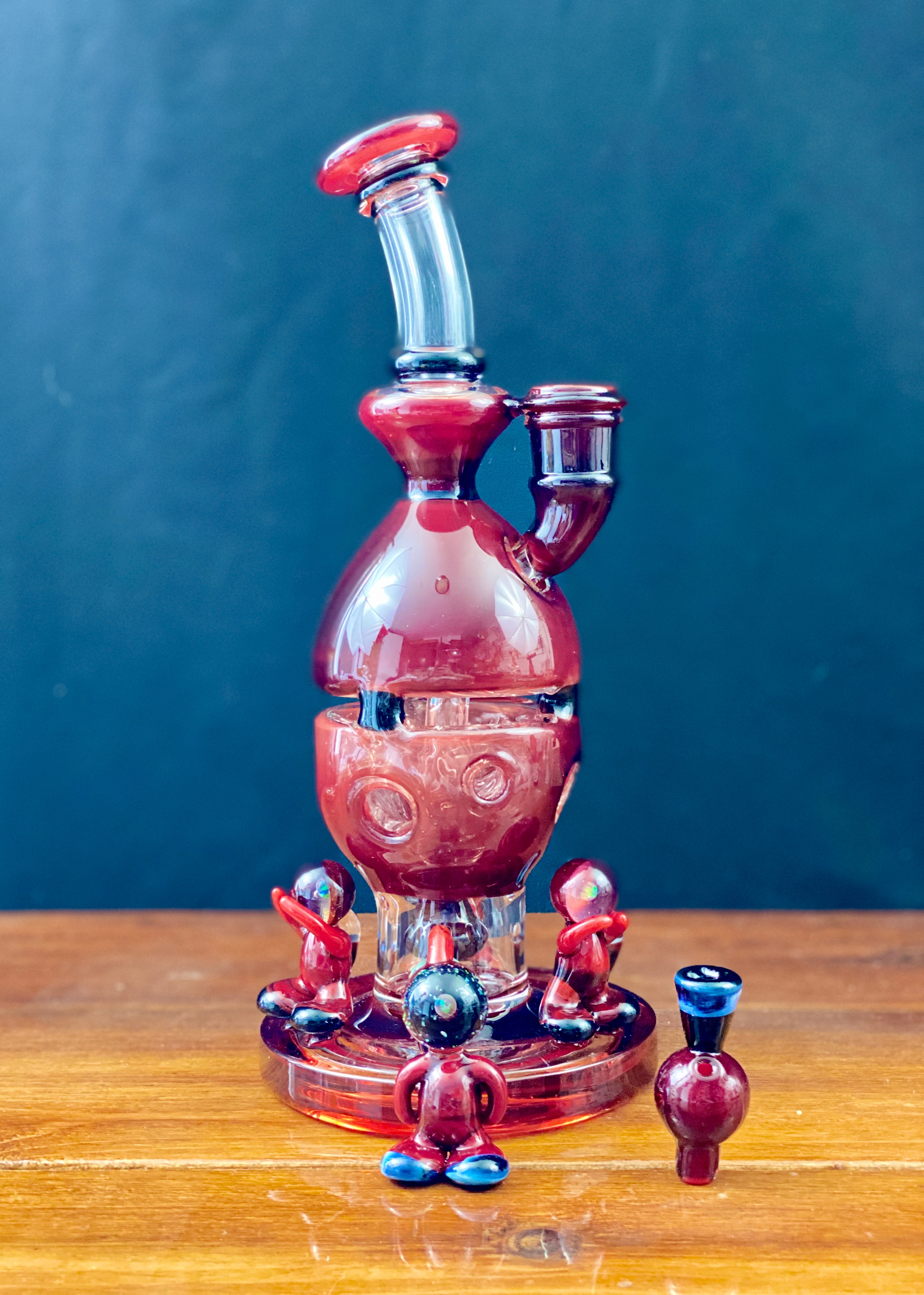 Blazed Glass 10" Fully Worked Fab Egg