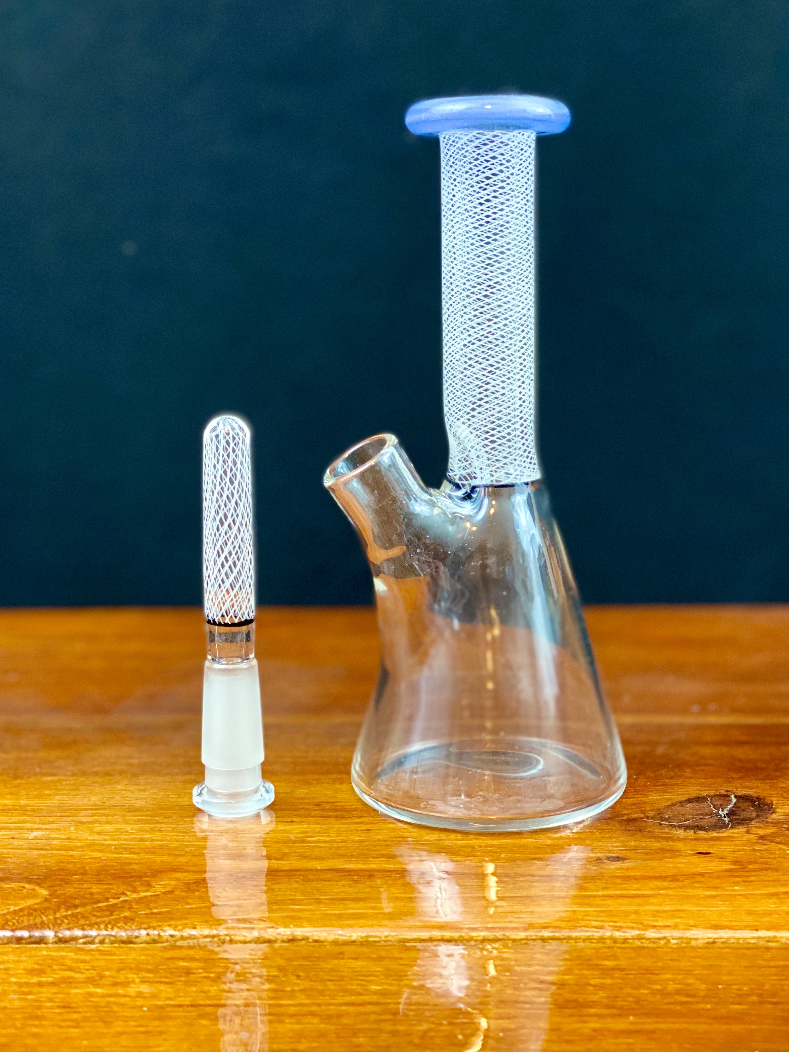 J-Honey Glass Partial Reticello Minitube