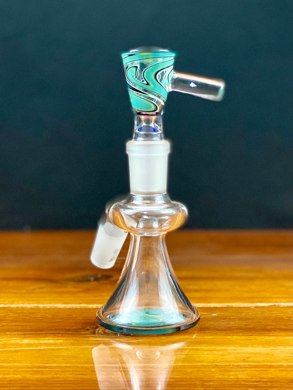 Korey Glass 14mm 45 Degree Wig Wag Ash Catcher