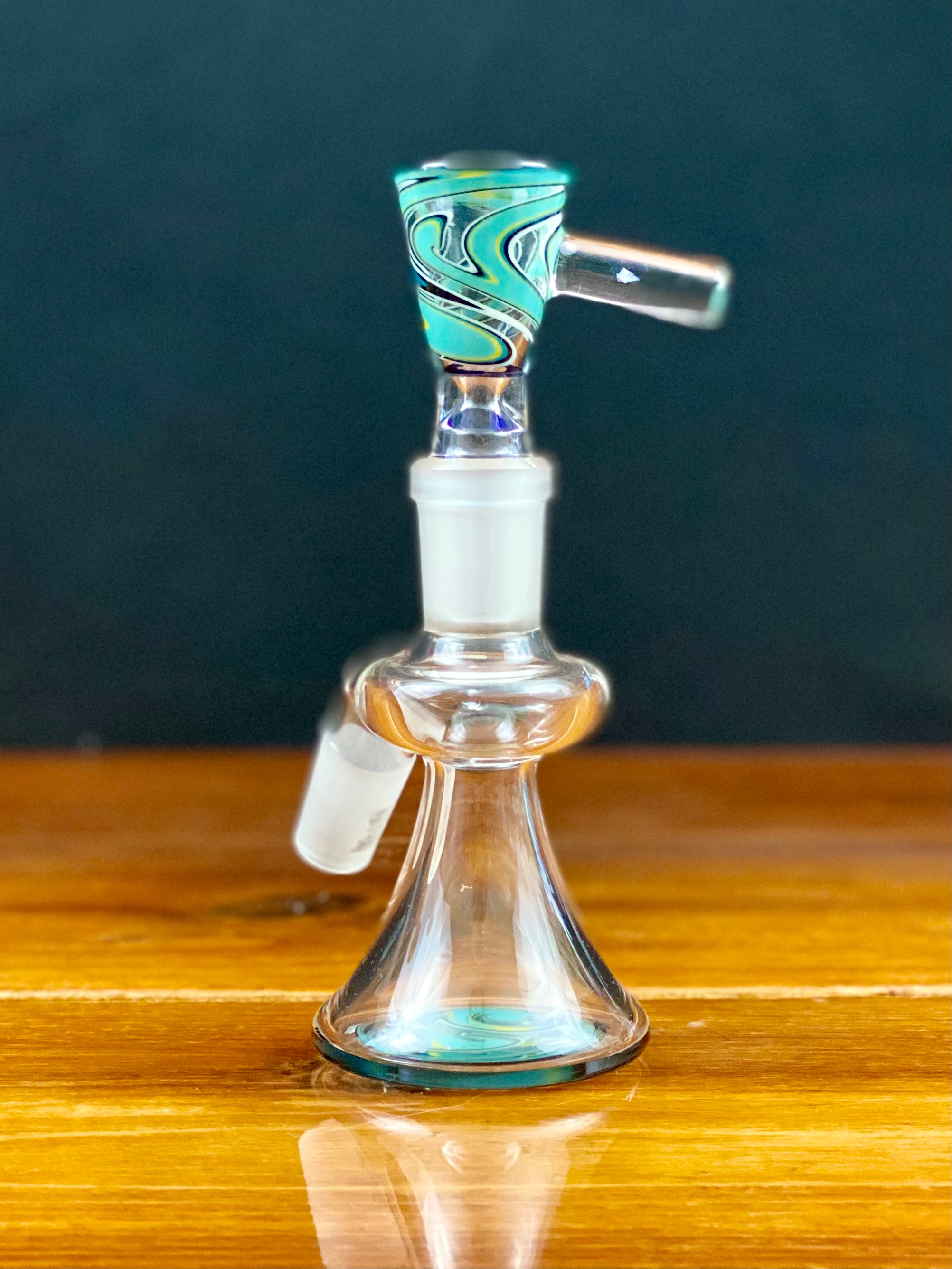 Korey Glass 14mm 45 Degree Wig Wag Ash Catcher