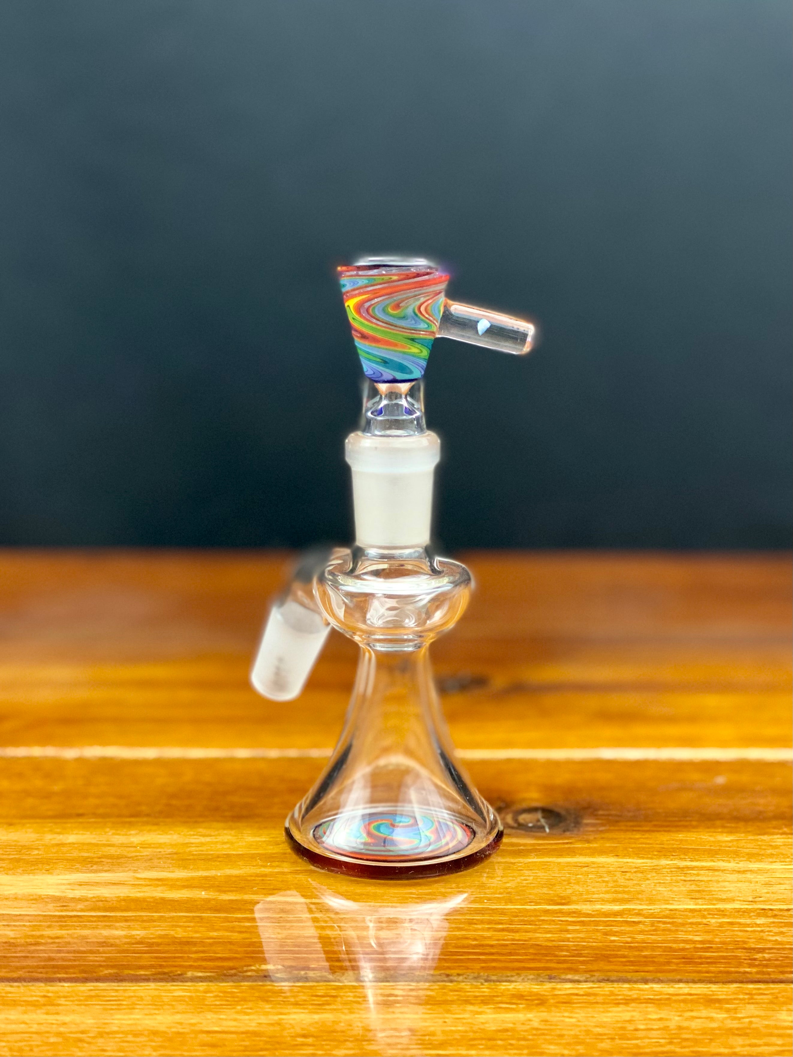 Korey Glass 14mm 45 Degree Wig Wag Ash Catcher