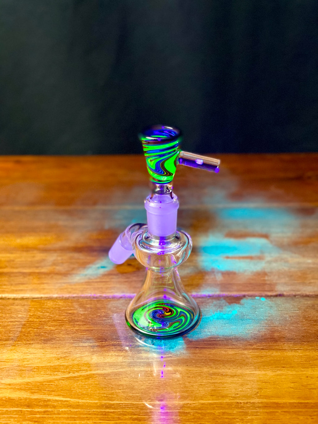 Korey Glass 14mm 45 Degree Wig Wag Ash Catcher