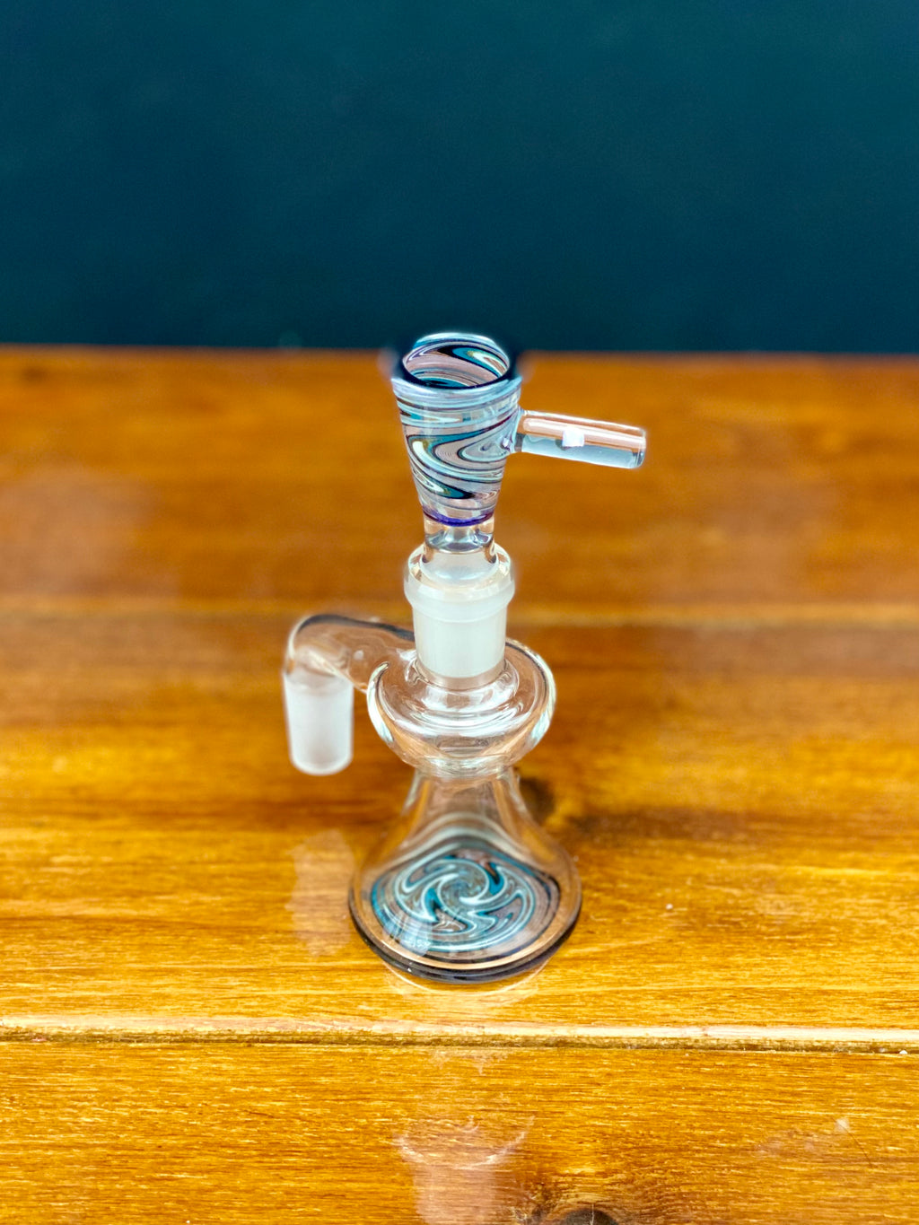 Korey Glass 14mm 90 Degree Wig Wag Ash Catcher