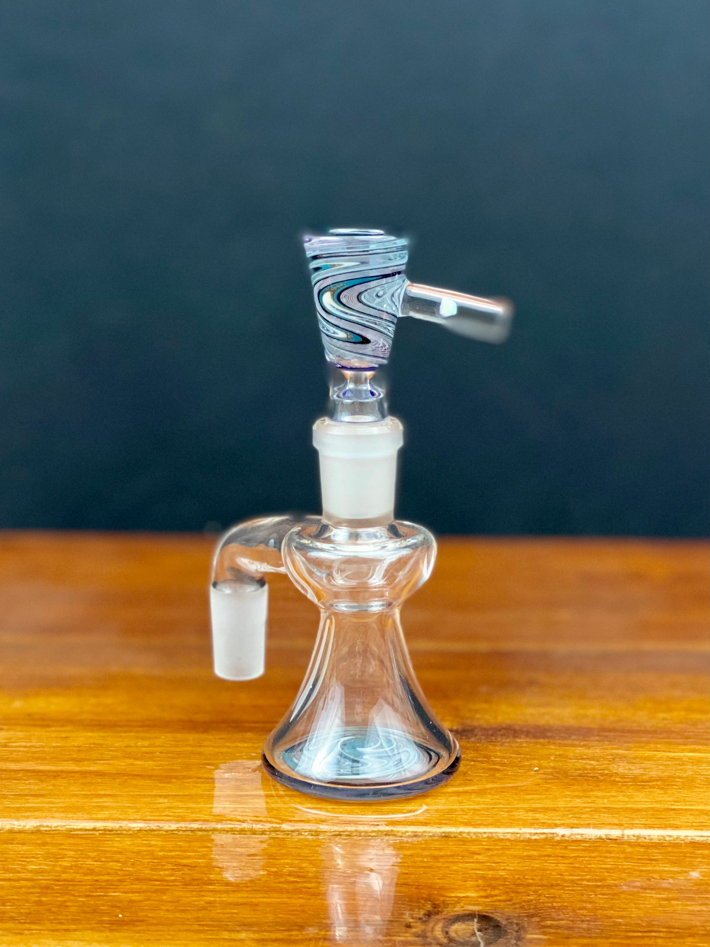 Korey Glass 14mm 90 Degree Wig Wag Ash Catcher