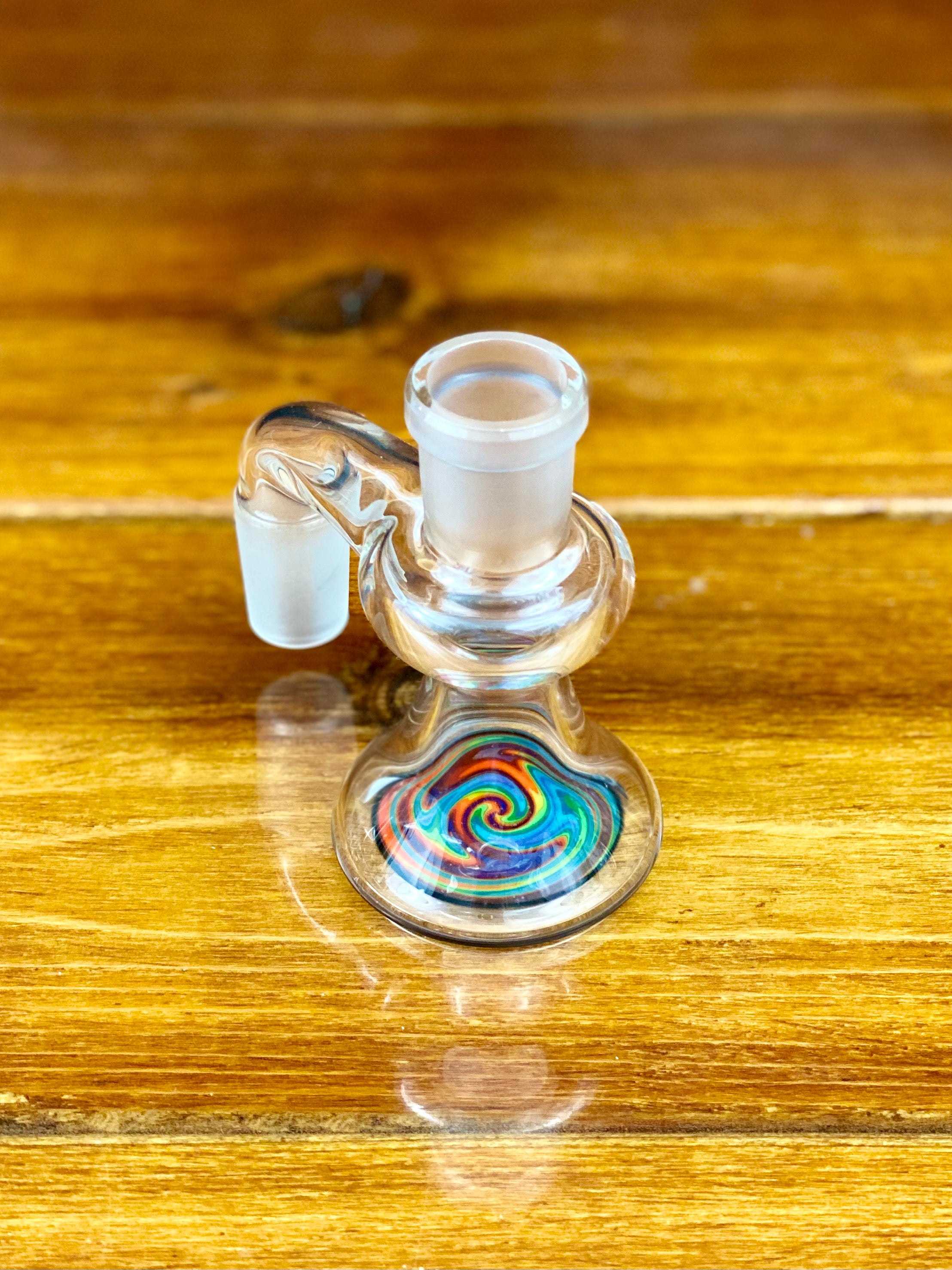 Korey Glass 18mm 90 Degree Wig Wag Ash Catcher