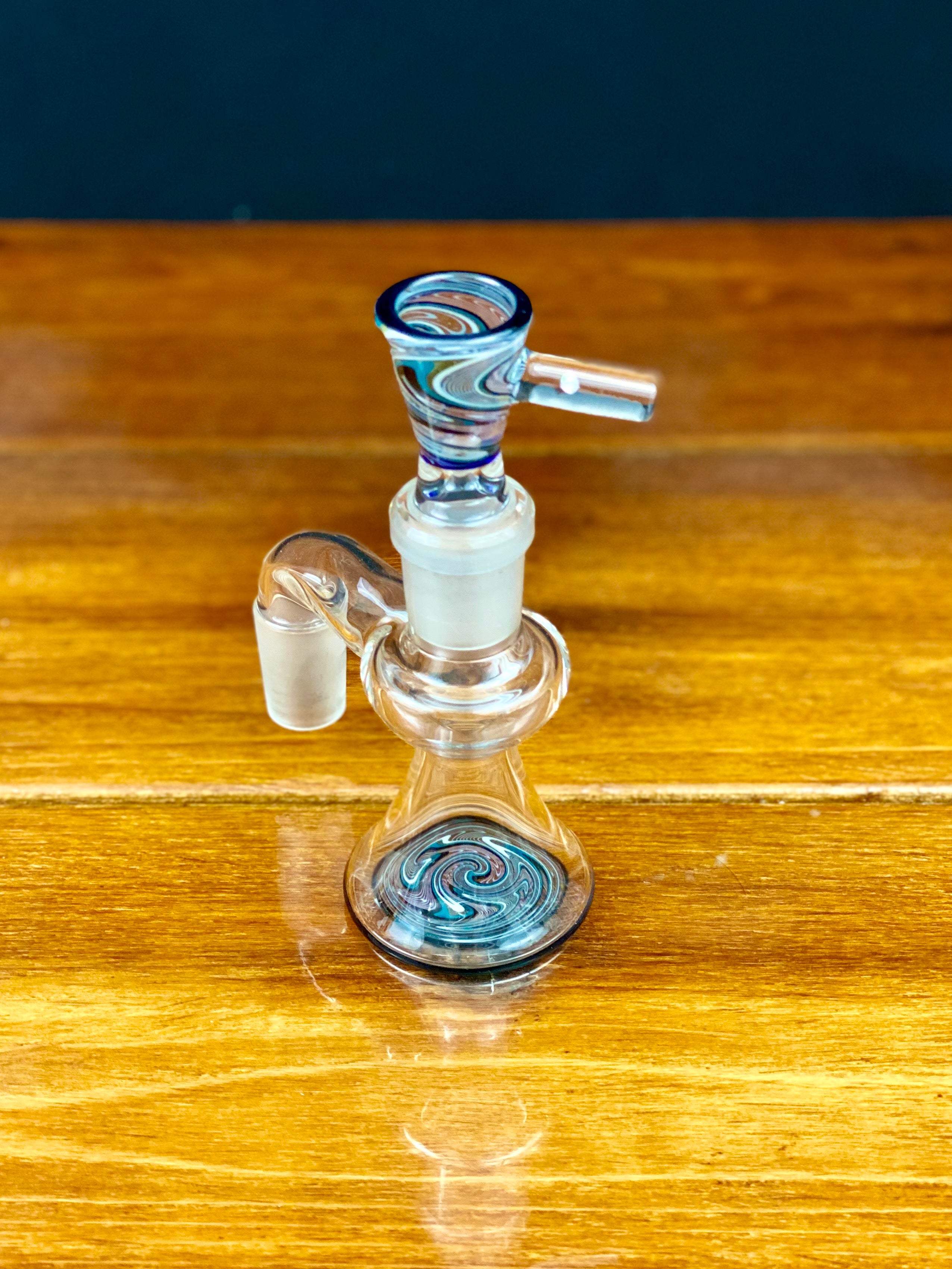 Korey Glass 18mm 90 Degree Wig Wag Ash Catcher