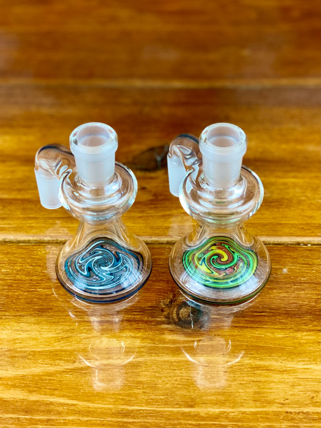 Korey Glass 14mm 90 Degree Wig Wag Ash Catcher