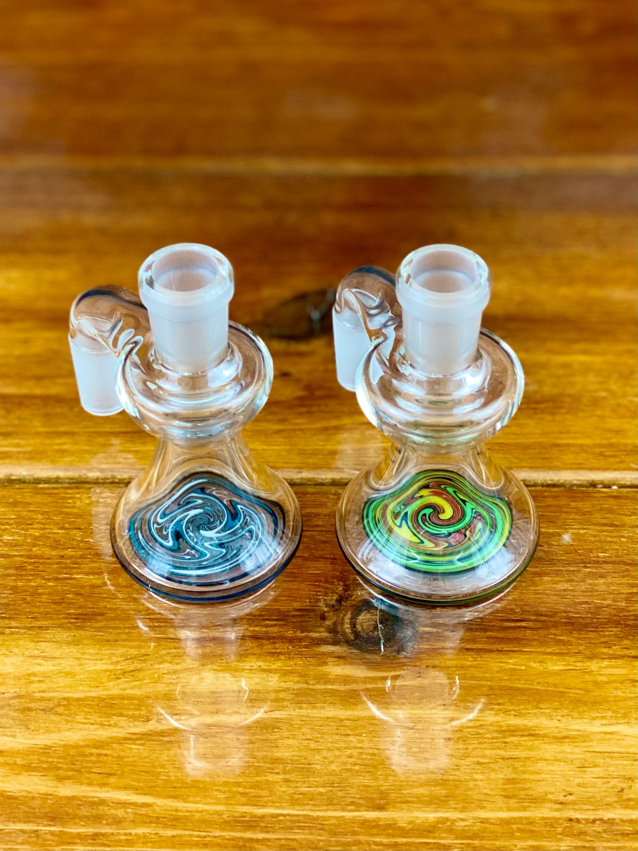 Korey Glass 14mm 90 Degree Wig Wag Ash Catcher