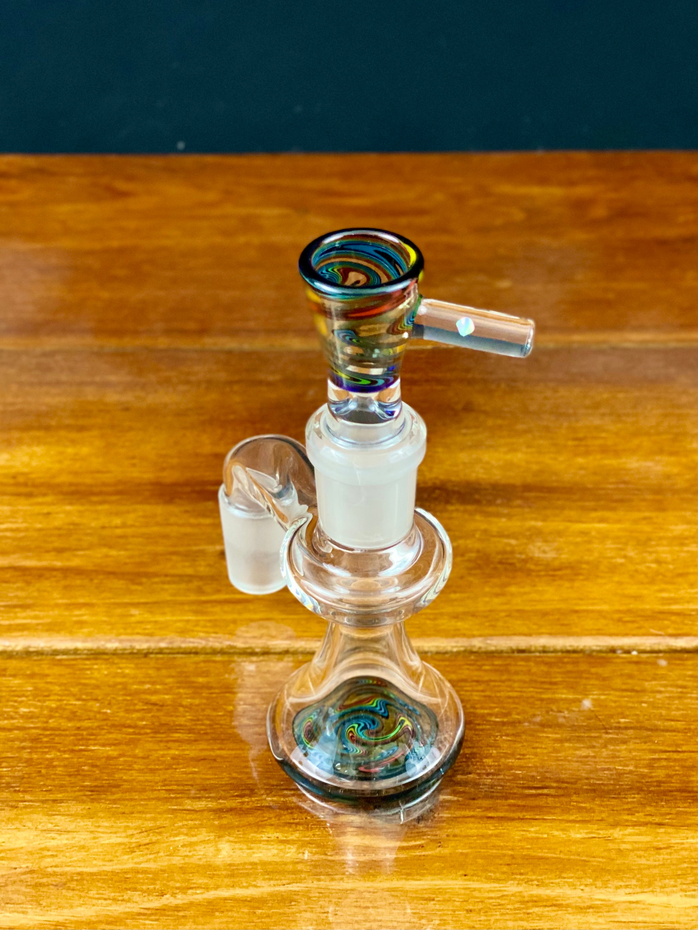 Korey Glass 18mm 90 Degree Wig Wag Ash Catcher