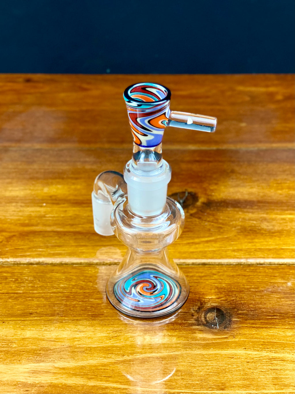 Korey Glass 18mm 90 Degree Wig Wag Ash Catcher