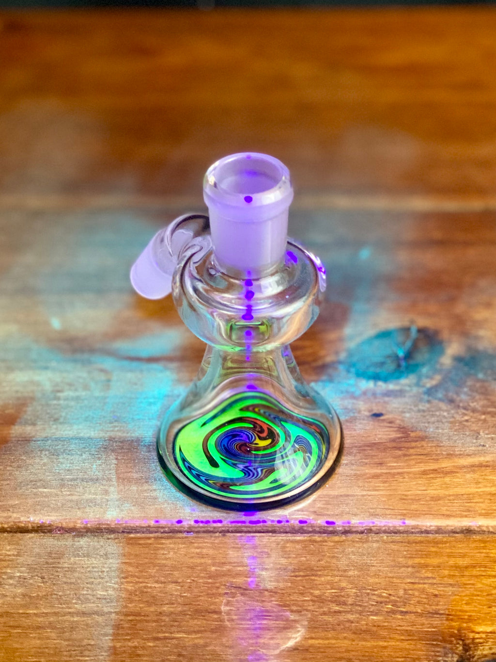 Korey Glass 14mm 45 Degree Wig Wag Ash Catcher