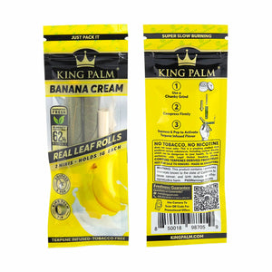 King Palm Mini Pre-Roll Pouch - Banana Cream - 2 Pack