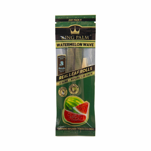 King Palm Slim Pre-Roll Pouch - Watermelon Wave - 2 Pack