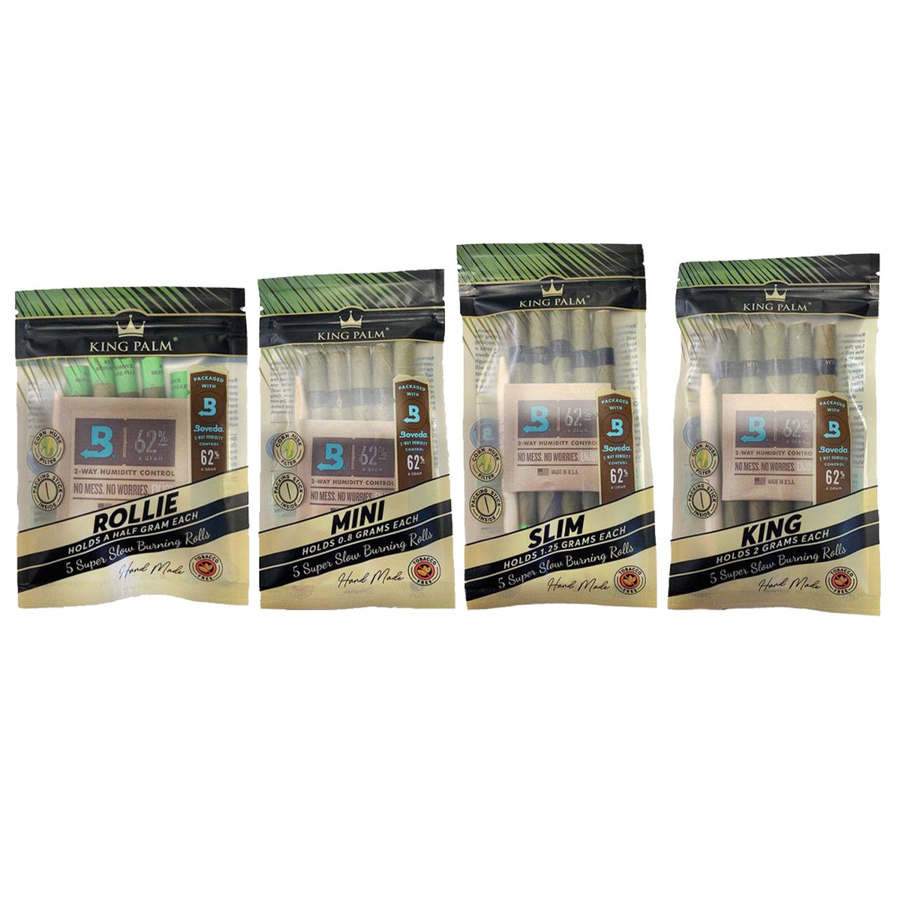 King Palm Slim Pre-Roll Pouch - 5 Pack