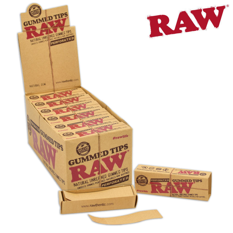 RAW TIPS – GUMMED PERFORATED