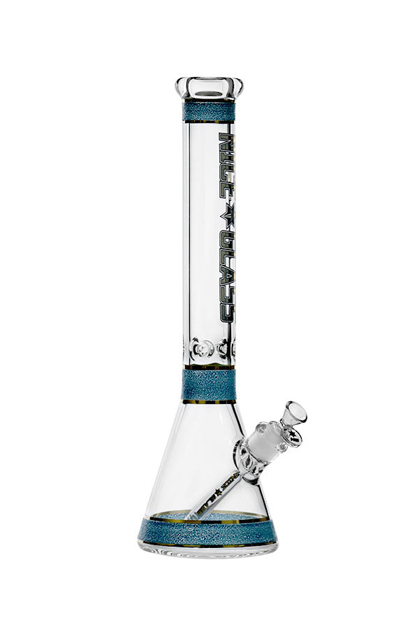 Nice Glass 18 inch 7mm Texture Plated Beaker