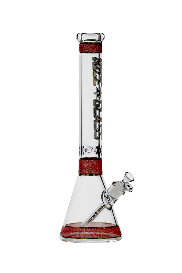 Nice Glass 18 inch 7mm Texture Plated Beaker