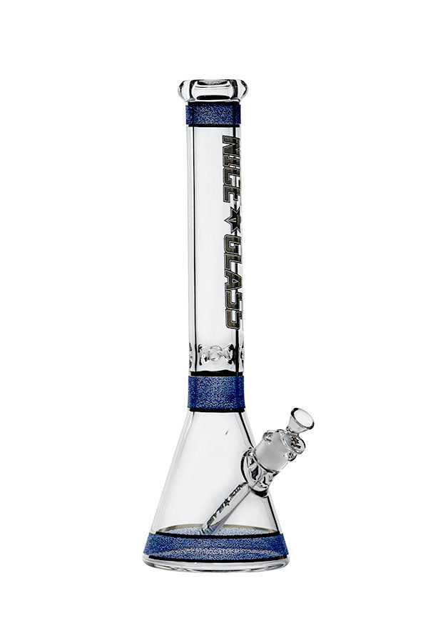 Nice Glass 18 inch 7mm Texture Plated Beaker