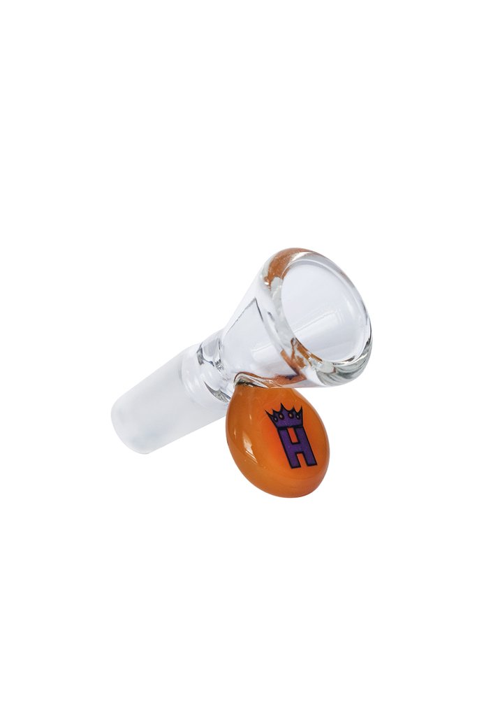 Hoss Glass Cone Bowl with Colored Tab - 18mm