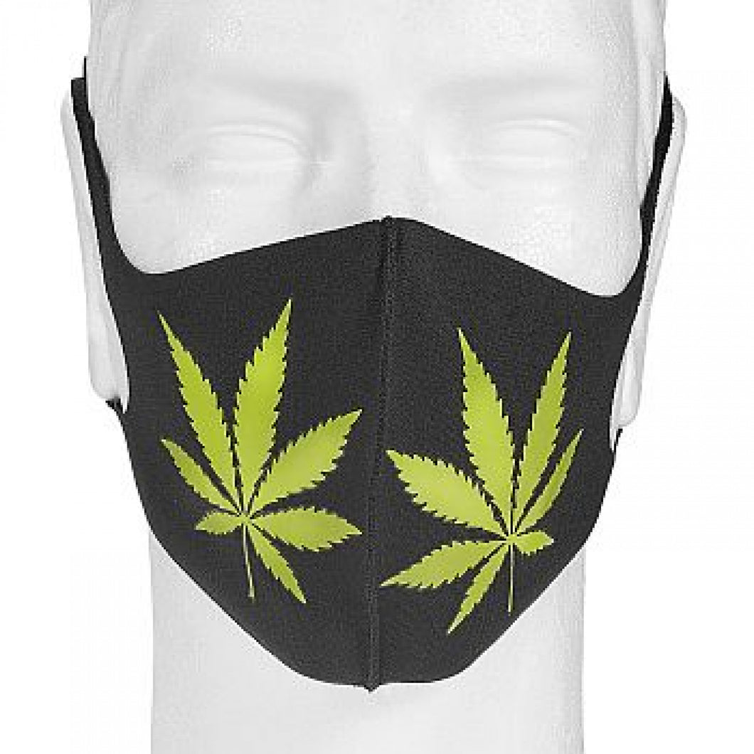 Cannabis Leaf Face Mask