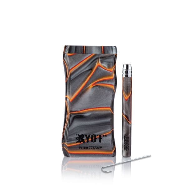RYOT Magnetic Dugout Poker Box Acrylic with Matching Taster Bat