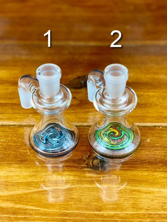 Korey Glass 14mm 90 Degree Wig Wag Ash Catcher