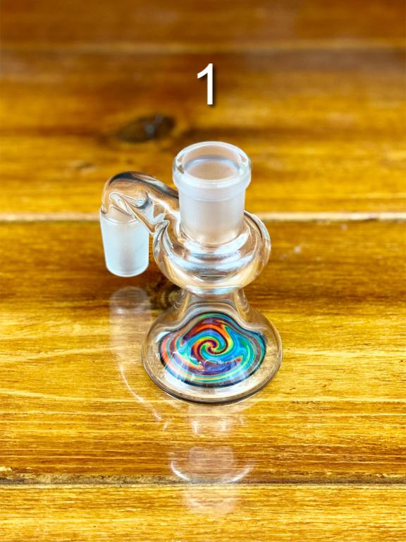 Korey Glass 18mm 90 Degree Wig Wag Ash Catcher