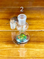 Korey Glass 18mm 90 Degree Wig Wag Ash Catcher