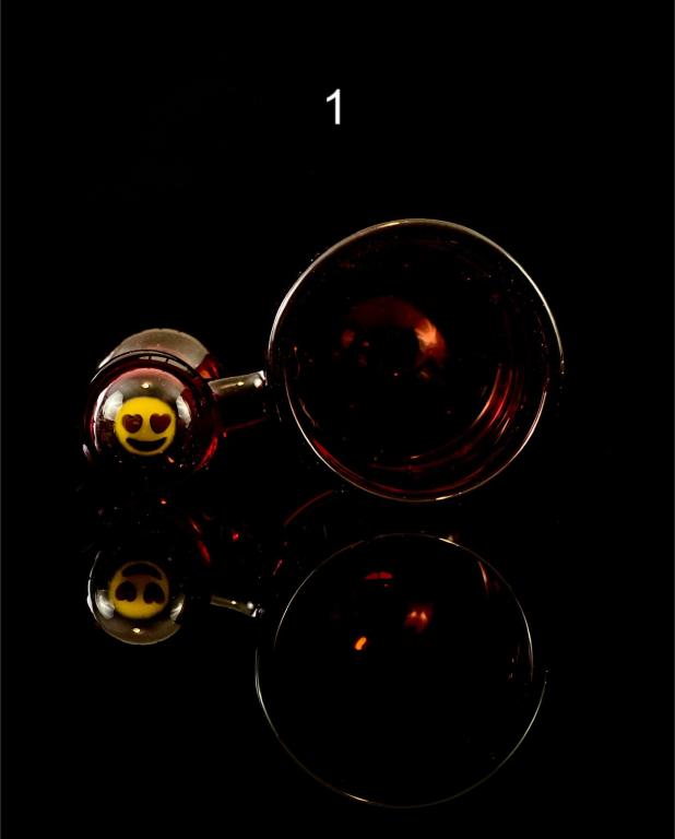 Station de cotons-tiges en verre de la ceinture verte