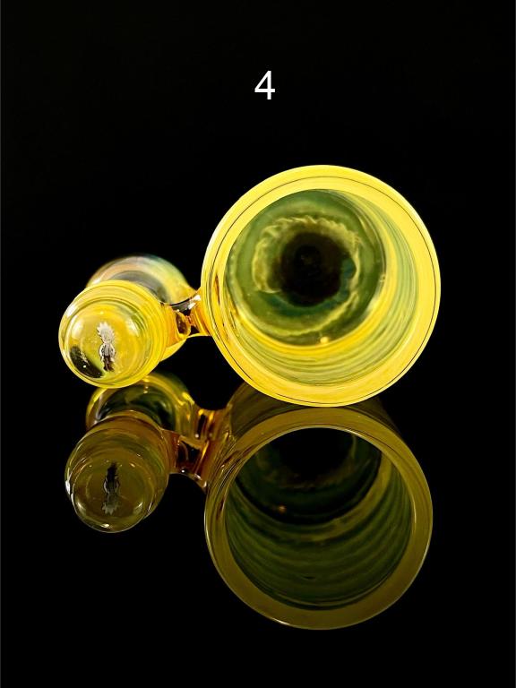 Station de cotons-tiges en verre de la ceinture verte