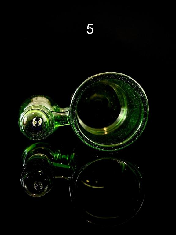 Station de cotons-tiges en verre de la ceinture verte