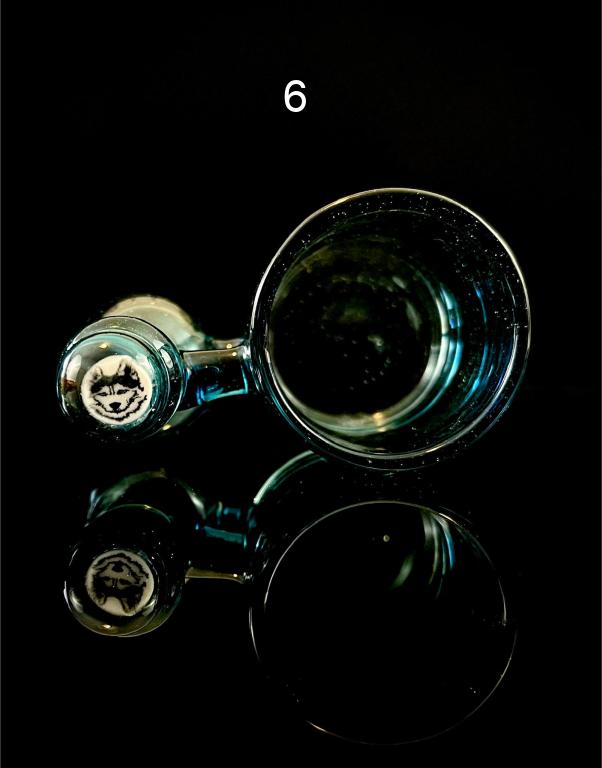 Station de cotons-tiges en verre de la ceinture verte