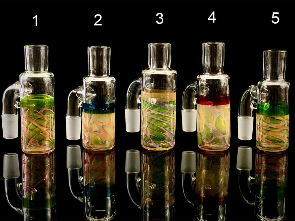 Lowtide Lampwork 18mm 90 Degree Ash Catcher