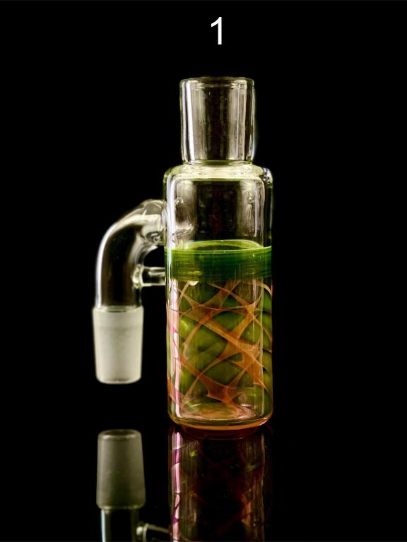 Lowtide Lampwork 18mm 90 Degree Ash Catcher