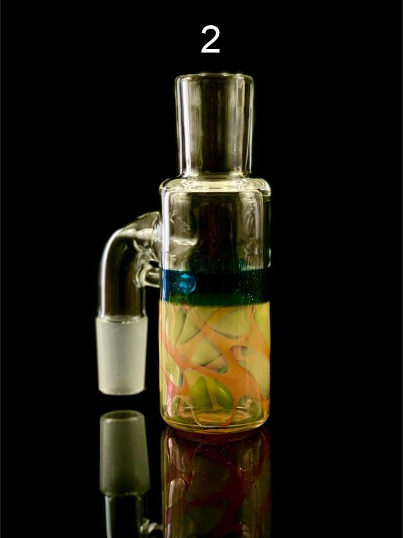 Lowtide Lampwork 18mm 90 Degree Ash Catcher