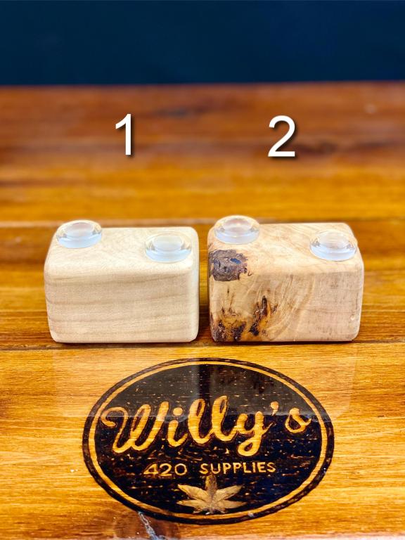 Lost Tree 2 Hole 14mm Bowl/Slide Holder - Wood Only