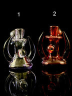 Récupérateur de cendres en verre coloré Green Belt avec cornes - 14 mm