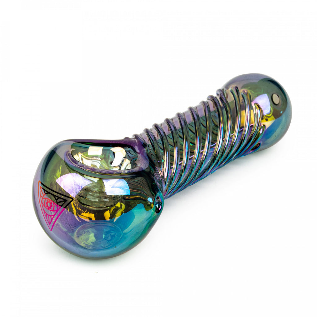 Pipe à main RED EYE TEK® 4,5" finition métallisée Terminator Big Twister