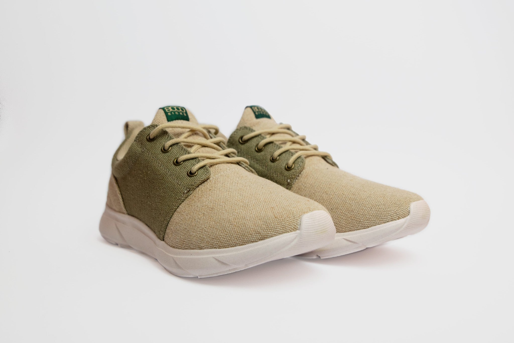 8000Kicks Explorer V2 Unisexe - Beige/Vert
